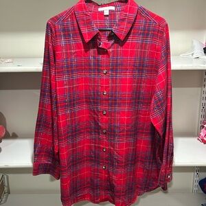 NWOT Flannel Top